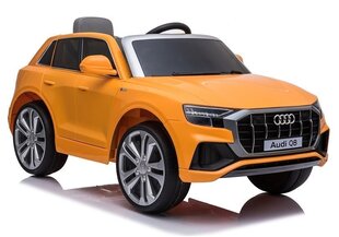 Vienvietīgs bērnu elektromobilis Audi Q8, dzeltens cena un informācija | Bērnu elektroauto | 220.lv