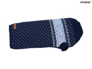 Amiplay свитер для собаки Bergen Navy Blue, 19 см цена и информация | Одежда для собак | 220.lv
