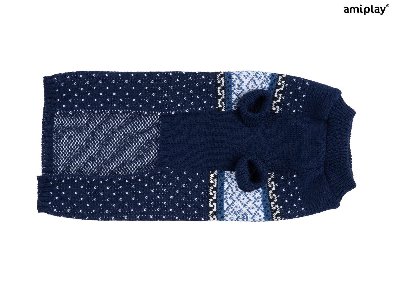 Amiplay džemperis sunim Bergen Navy Blue, 23 cm cena un informācija | Apģērbi suņiem | 220.lv
