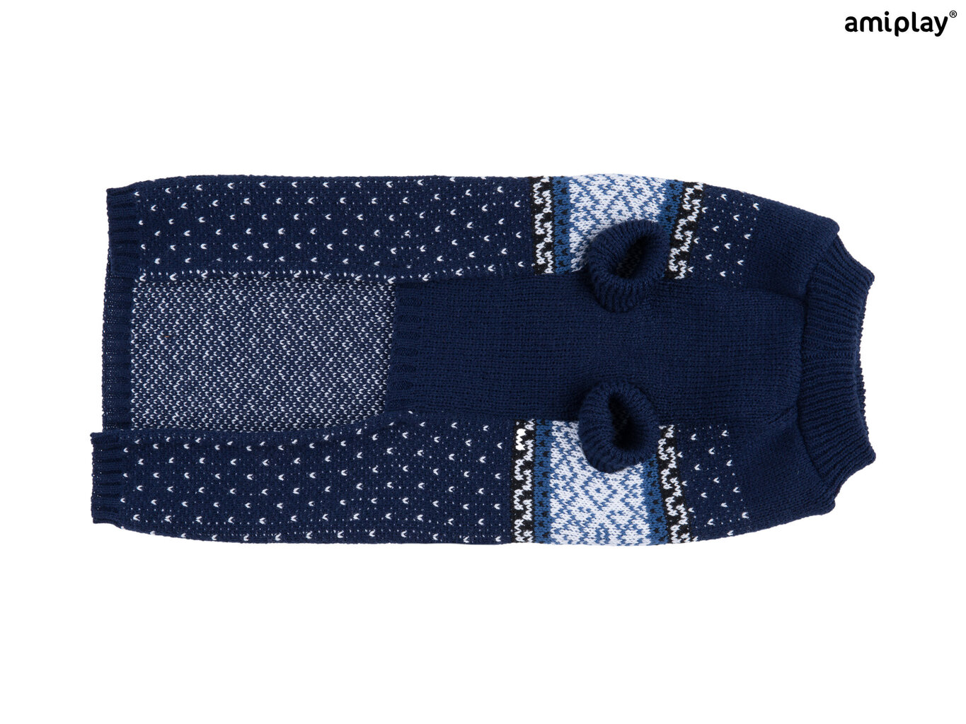 Amiplay džemperis sunim Bergen Navy Blue, 28 cm цена и информация | Apģērbi suņiem | 220.lv