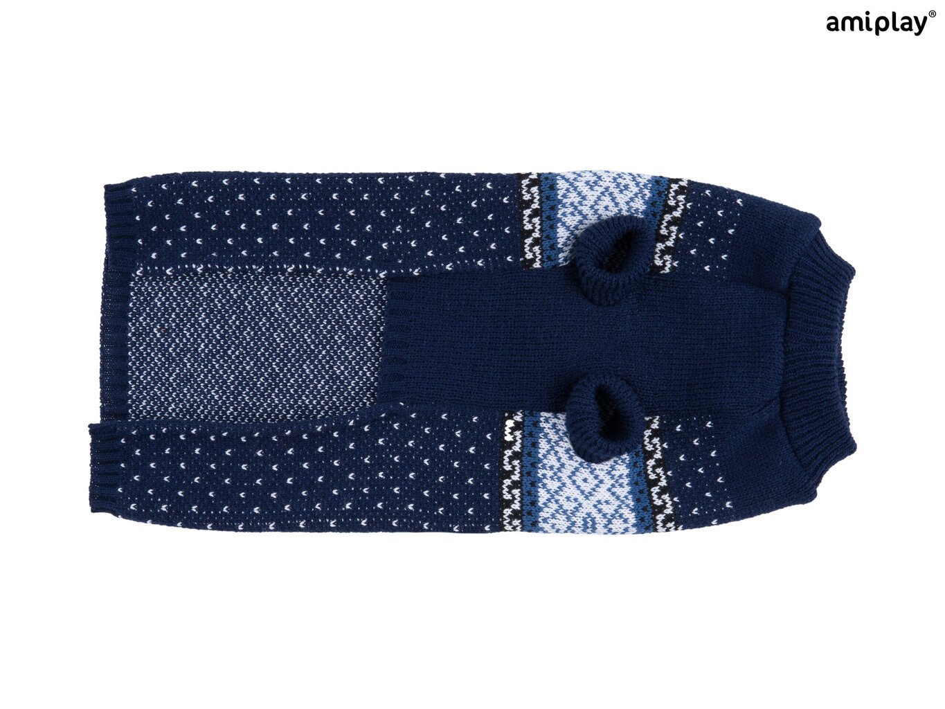 Amiplay džemperis sunim Bergen Navy Blue, 34 cm cena un informācija | Apģērbi suņiem | 220.lv