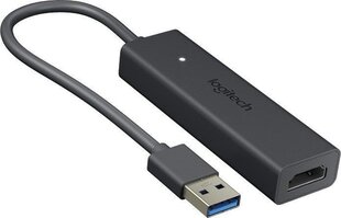 Графический адаптер Logitech USB Type-A to HDMI Screen Share (939-001553), 0,25 м цена и информация | Logitech Бытовая техника и электроника | 220.lv