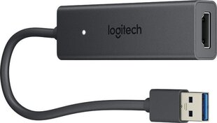 Графический адаптер Logitech USB Type-A to HDMI Screen Share (939-001553), 0,25 м цена и информация | Logitech Бытовая техника и электроника | 220.lv