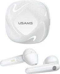 Usams BHUSD01 SD серии True Stereo BT 5.0 Беспроводные Hi-Fi Наушники с с сенсорным управлением / HD Микр. и Зарядным Чехлом Белые цена и информация | Наушники | 220.lv