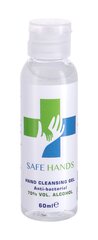 Safe Hands Anti-bacterial Hand Cleansing Gel roku dezinficēšanas līdzeklis 60 ml cena un informācija | Pirmā palīdzība | 220.lv