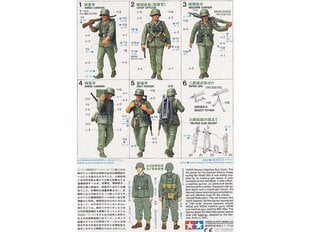 Tamiya - German Machine Gun Crew On Maneuver, 1/35, 35184 cena un informācija | Konstruktori | 220.lv