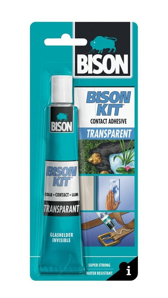 Kontaktlīme BISON KIT® TRANSPARANT, 50ml cena un informācija | Līmes | 220.lv