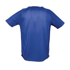 Reglāna piegriezuma zils vīriešu sporta T–krekls ar apaļu kakla izgriezumu SPORTY cena un informācija | Vīriešu T-krekli | 220.lv