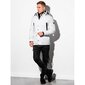 Akcija: Vīriešu balta jaka ar kapuci "Linolo" C449-44468-XXL cena un informācija | Vīriešu virsjakas | 220.lv