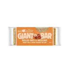 Auzu pārslu batoniņš Ma Baker Giant Bar ar lazdu riekstiem, 90 g цена и информация | Сладости | 220.lv