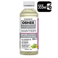 Витаминизированная вода OSHEE Vitamin H2O Detox&Herbal, 555 млx 6 шт цена и информация | Прохладительные напитки | 220.lv