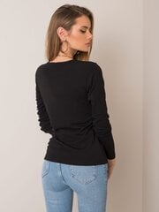 Черная утепленная блузка с длинными рукавами цена и информация | Женские блузки, рубашки | 220.lv