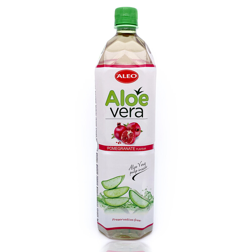 Aloe Vera dzēriens ALEO Pomegranate, 1.5 L cena un informācija | Atsvaidzinoši dzērieni | 220.lv