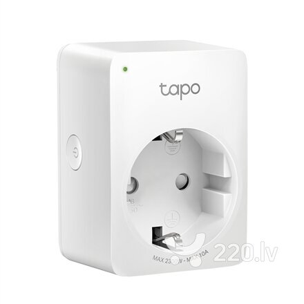 TP-LINK Mini Smart Wi-Fi Socket Tapo P10 cena un informācija | Mājas drošība | 220.lv