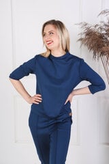 Klasisks trikotāžas tērps ar šuvēm, zils цена и информация | Женские костюмы | 220.lv