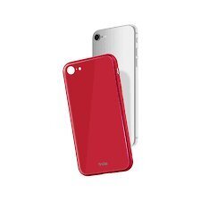 SBS Vitro Material PC + Glass Cover, piemērots Apple iPhone 8/7, sarkans цена и информация | Telefonu vāciņi, maciņi | 220.lv