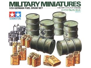 Tamiya - German Fuel Drum Set, 1/35, 35186 cena un informācija | Konstruktori | 220.lv