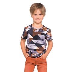 Huppa футболка для мальчиков JEIDEL, черный-пестрый 907157851 цена и информация | Рубашки для мальчиков | 220.lv