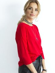 Базовая блуза с рукавом 3/4 красного цвета цена и информация | Женские блузки, рубашки | 220.lv