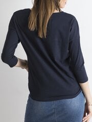 Базовая блуза с рукавом 3/4 темно-синего цвета цена и информация | Женские блузки, рубашки | 220.lv