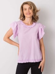 Светло-фиолетовая блуза с воланами цена и информация | Женские блузки, рубашки | 220.lv