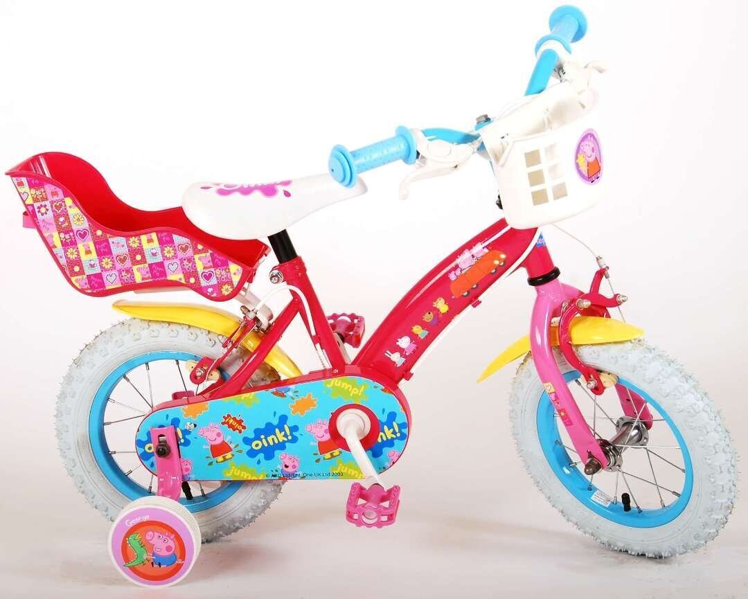 Meiteņu velosipēds Cūciņa Peppa, 12 cena un informācija | Velosipēdi | 220.lv