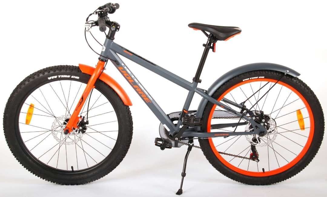 Bērnu velosipēds Volare Rocky, 24”, pelēks cena un informācija | Velosipēdi | 220.lv