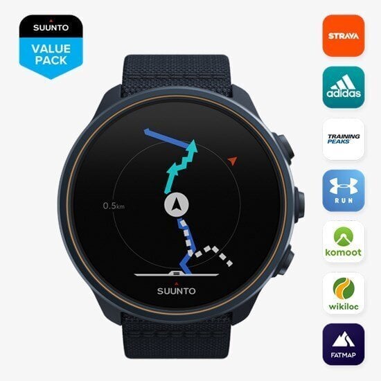 Suunto 9 Baro Granite Blue Titanium SS050565000 cena un informācija | Viedpulksteņi (smartwatch) | 220.lv