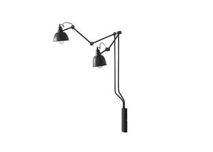 Sienas lampa Aida, grafīta toņa, 2x 60 W цена и информация | Настенные светильники | 220.lv