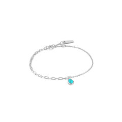 Ania Haie серебряный браслет Tidal Turquoise mixed link цена и информация | Браслеты | 220.lv