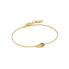 Ania Haie позолоченный серебряный браслет Tidal Abalone Crescent link цена и информация | Женские браслеты | 220.lv