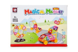Magnētiskais konstruktors Magical Magnet, 68 detaļas цена и информация | Конструкторы и кубики | 220.lv