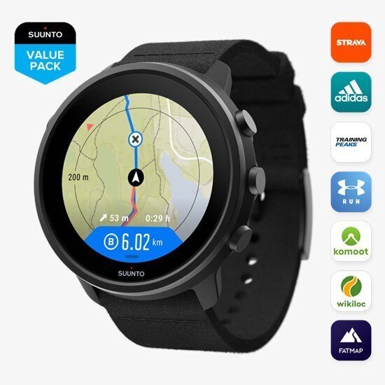 Suunto 7 Matte Black Titanium cena un informācija | Viedpulksteņi (smartwatch) | 220.lv