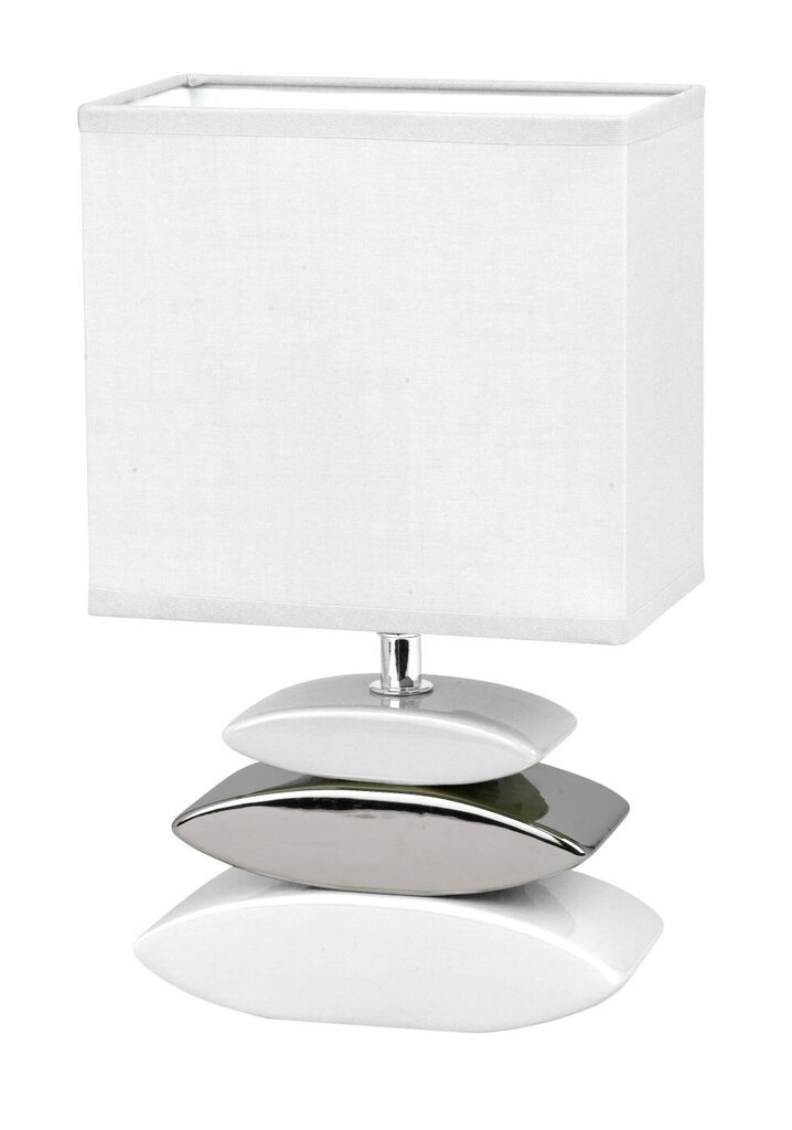 Galda lampa Liner, balta/sudraba krāsas, 25 W цена и информация | Galda lampas | 220.lv