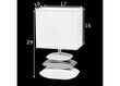 Galda lampa Liner, balta/sudraba krāsas, 25 W цена и информация | Galda lampas | 220.lv