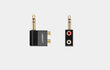 UGREEN AV147 6.35 ligzda no vīrieša līdz 2 sievietēm RCA (Cinch) adapteris (melns) цена и информация | Adapteri un USB centrmezgli | 220.lv