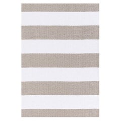 Narma divpusējais plastmasas paklājs Birkas, bēšā/baltā krāsā - dažādi izmēri cena un informācija | Paklāji | 220.lv