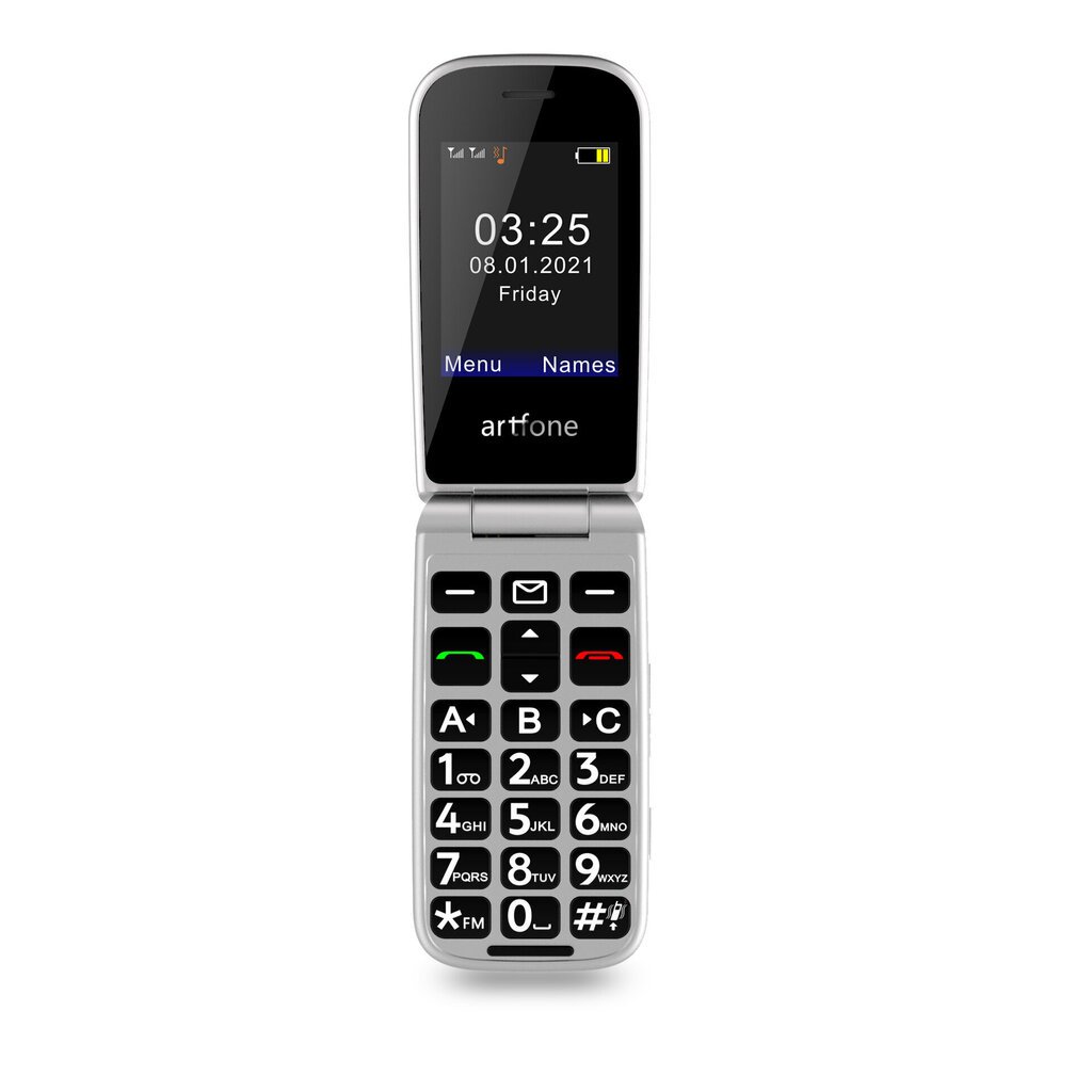 Sponge Artfone F20, 32 MB, Dual SIM, juodas cena un informācija | Mobilie telefoni | 220.lv