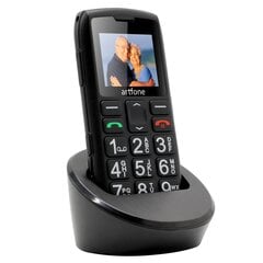 Senioru tālrunis Artfone C1+, Dual SIM, Black (LT, LV, EE, RU ) cena un informācija | Mobilie telefoni | 220.lv