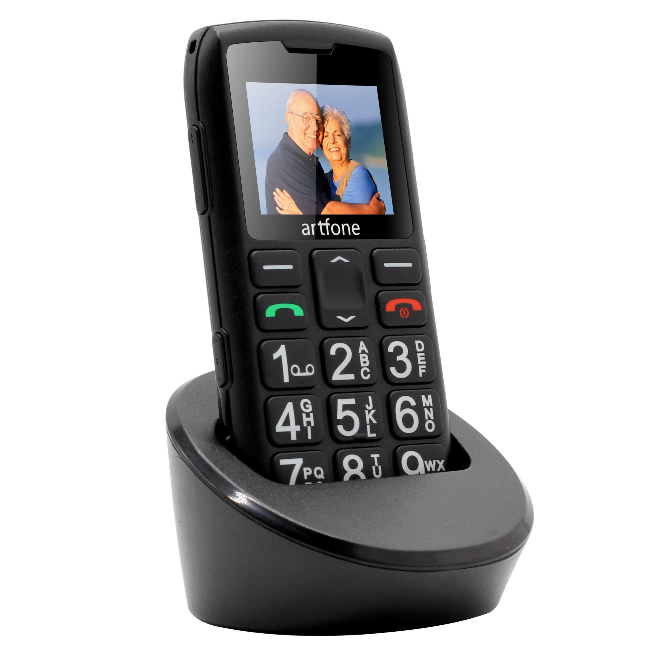 Telefons Senioru tālrunis Artfone C1+, Dual SIM, Black (LT, LV, EE, RU )  cena | 220.lv