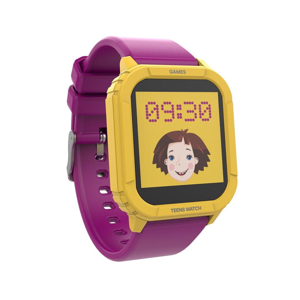 Sponge Kakė Makė Dzeltens/Violets cena un informācija | Viedpulksteņi (smartwatch) | 220.lv