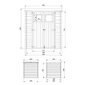 Koka dārza mājiņa Timbela M309 - A200 x 204 x 204 cm, brūna cena un informācija | Dārza mājiņas, šķūņi, malkas nojumes | 220.lv