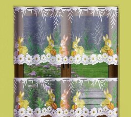 Ткань для занавесок Пасхальный кролик цена и информация | Занавески | 220.lv