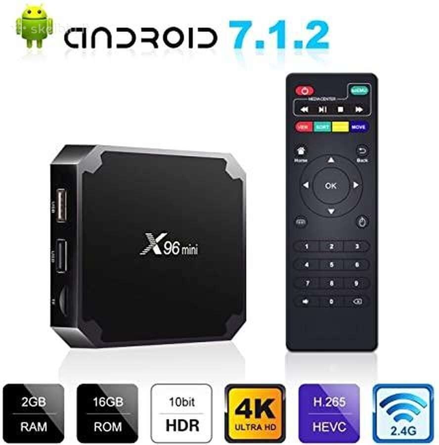 Multivides atskaņotājs X96mini Android TV Box 2 GB + 16 GB TV televizora pierīce cena un informācija | Multimediju atskaņotāji | 220.lv