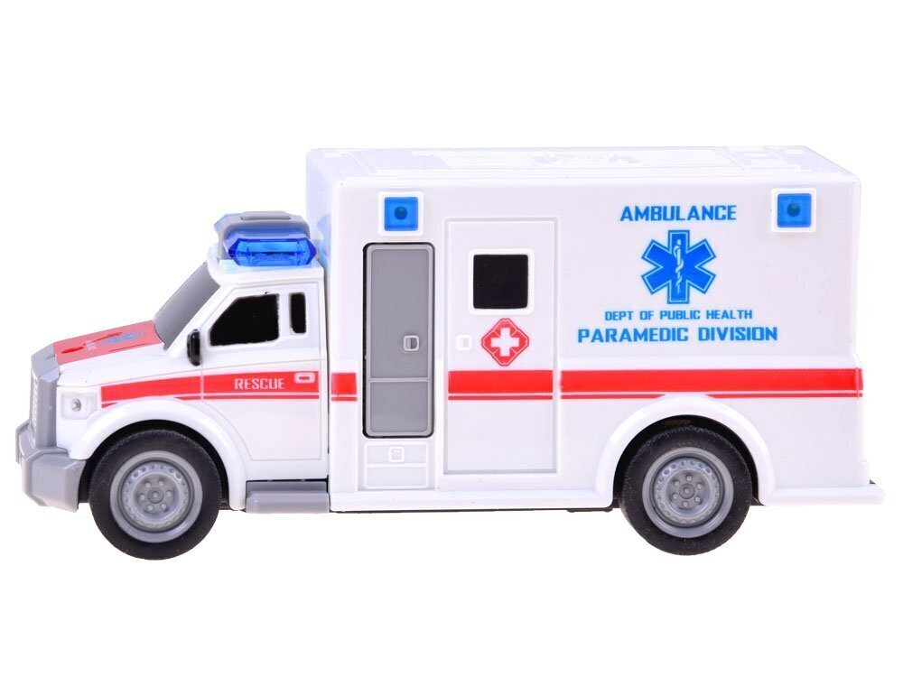 Ātras palīdzības automobilis Rescue, balta cena un informācija | Rotaļlietas zēniem | 220.lv