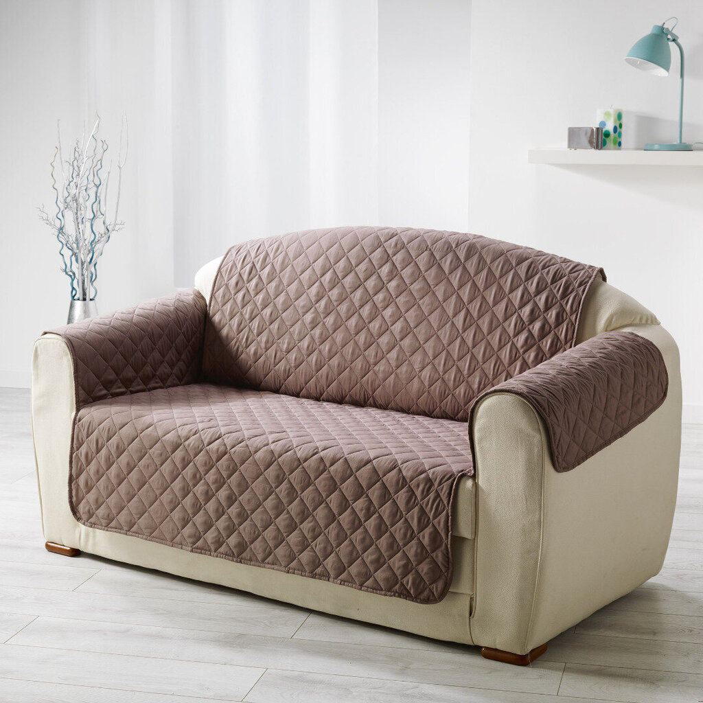 Dīvāna pārsegs, brūnā krāsā - 279 x 179 цена и информация | Mēbeļu pārvalki | 220.lv