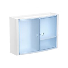 Вертикальный шкафчик для ванной комнаты, синий цена и информация | Шкафчики для ванной | 220.lv