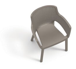 Садовый стул Eva, бежевый цена и информация | Садовые стулья, кресла, пуфы | 220.lv