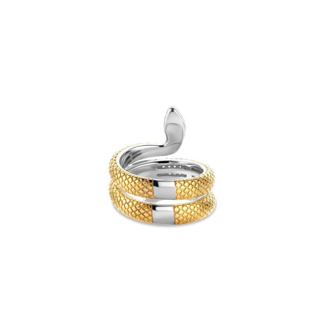 Ti Sento apzeltīts sudraba gredzens ar čūskas motīvu 901023357 цена и информация | Gredzeni | 220.lv