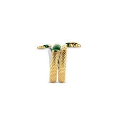 Ti Sento apzeltīts sudraba gredzens ar čūskas motīvu 901023357 цена и информация | Кольца | 220.lv